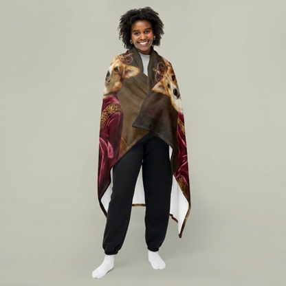 Custom Pet Portrait Blanket