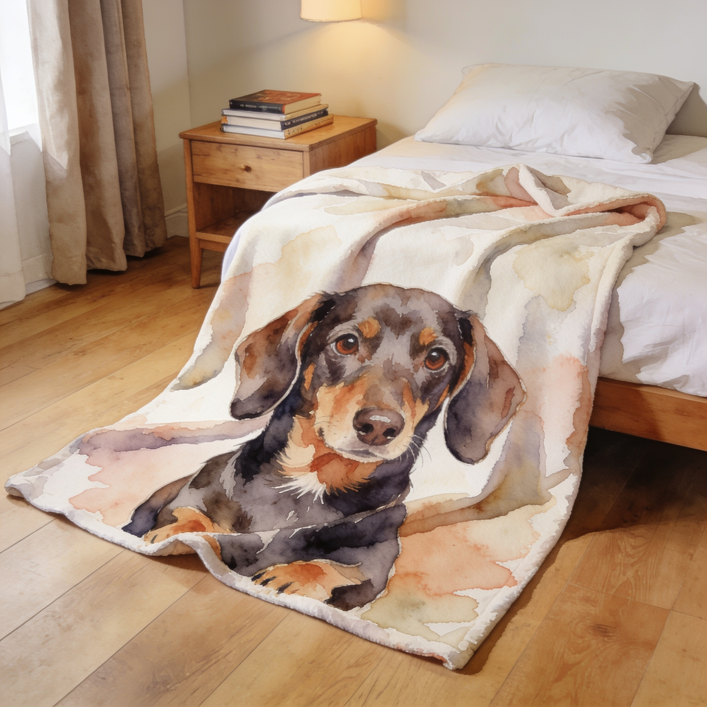 Custom Pet Portrait Blanket